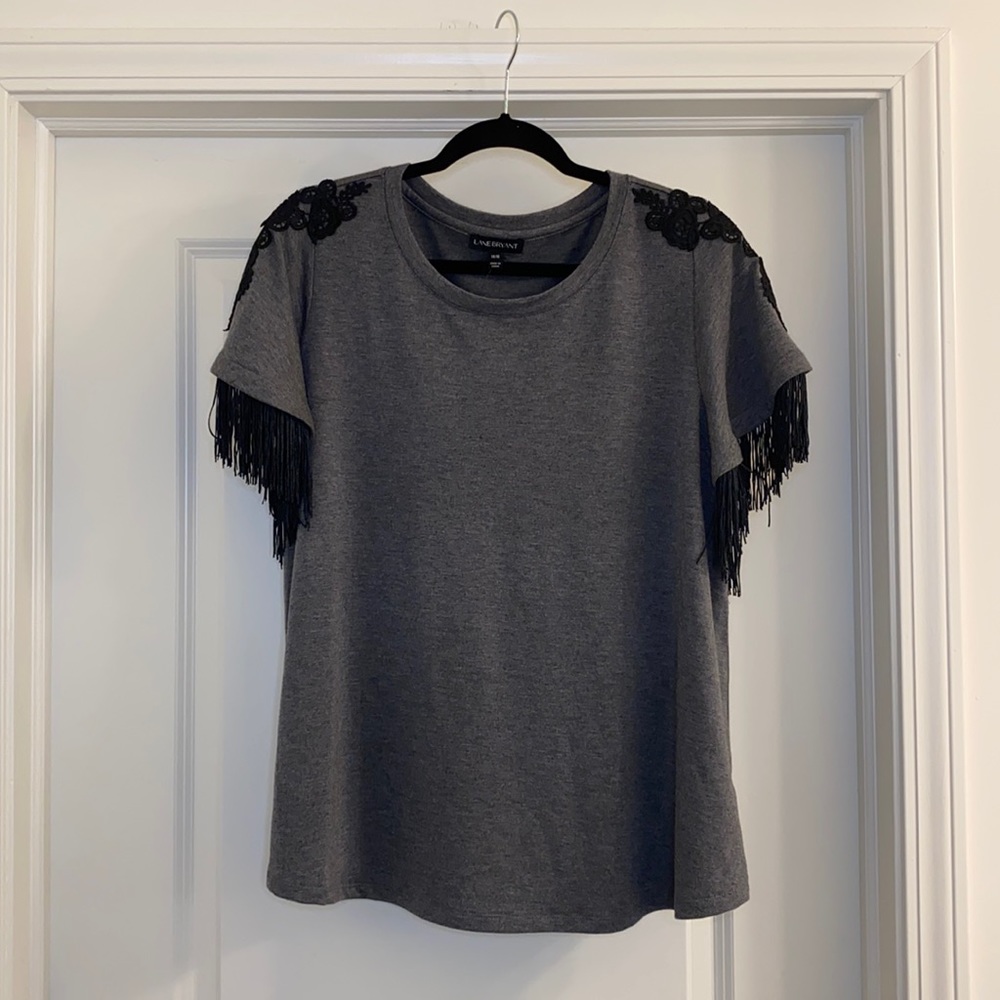 Lane Bryant fringe top